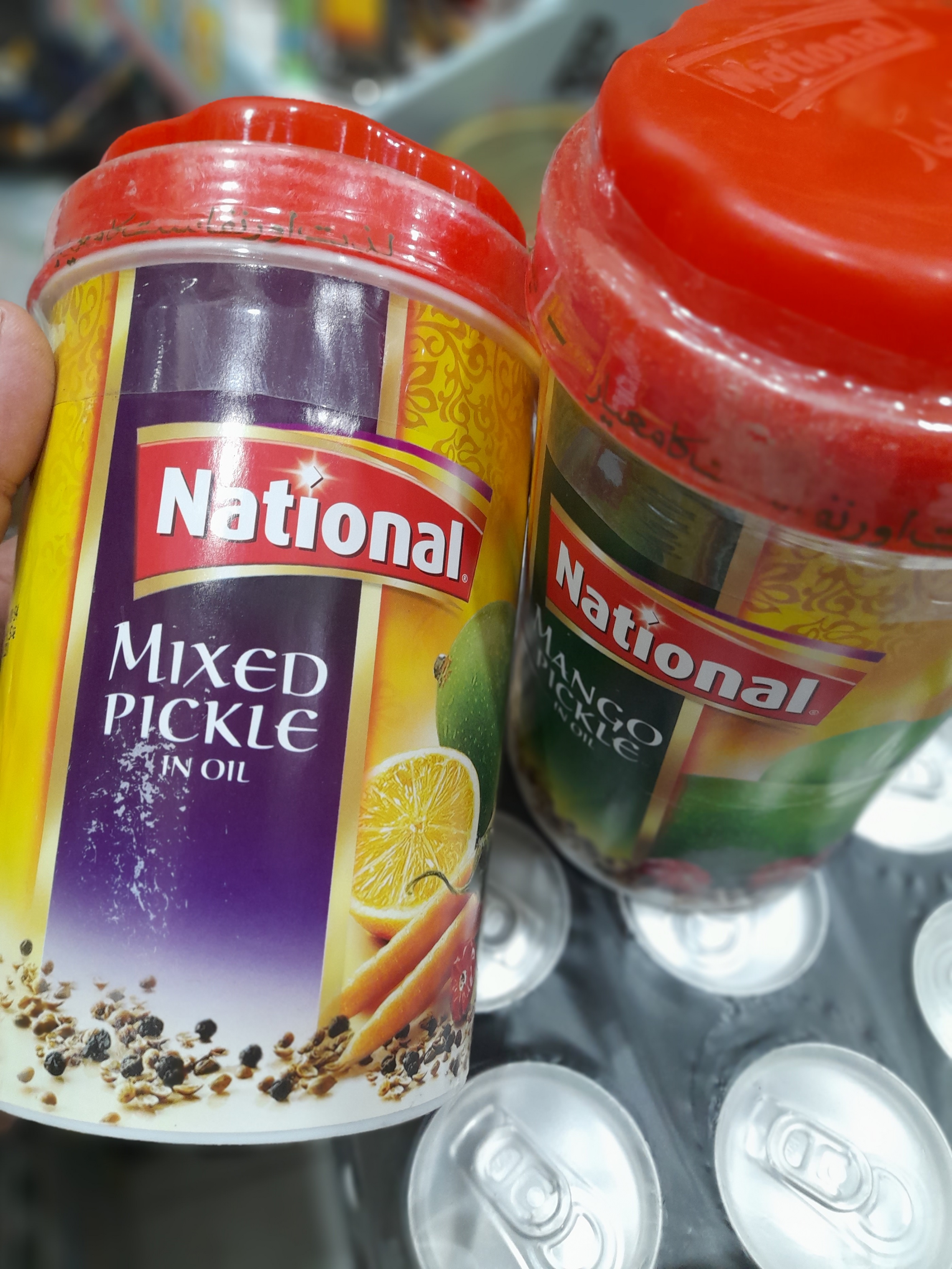 ترشی انبه مخلوط National سرشار از ادویه های معطر اصل پاکستان تند و آتشین گرم و پرخاصیت