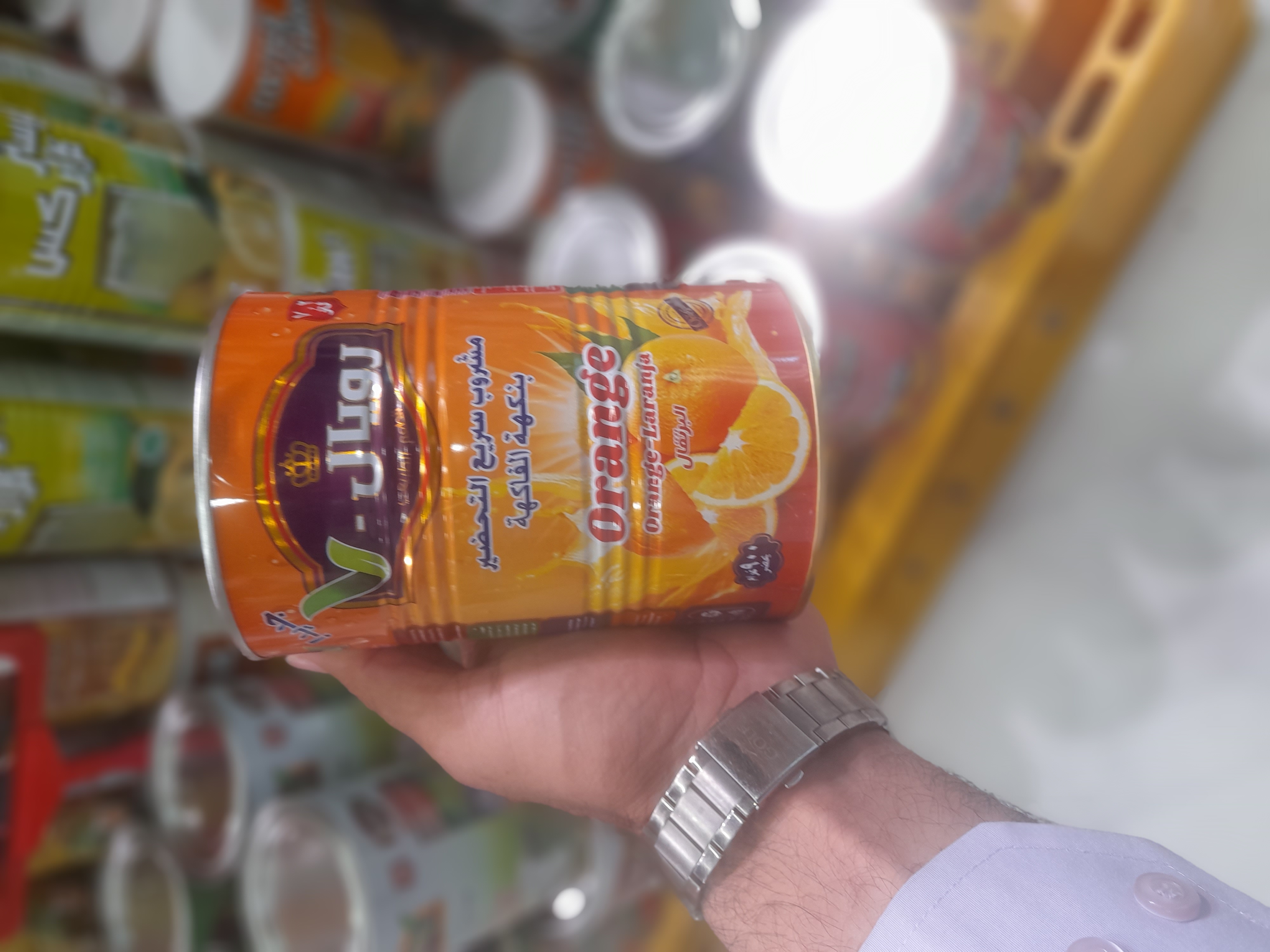 پودر شربت فوری میوه ای رویال (Royal) با طعم پرتقال لذیذ و درجه یک محصول امارات