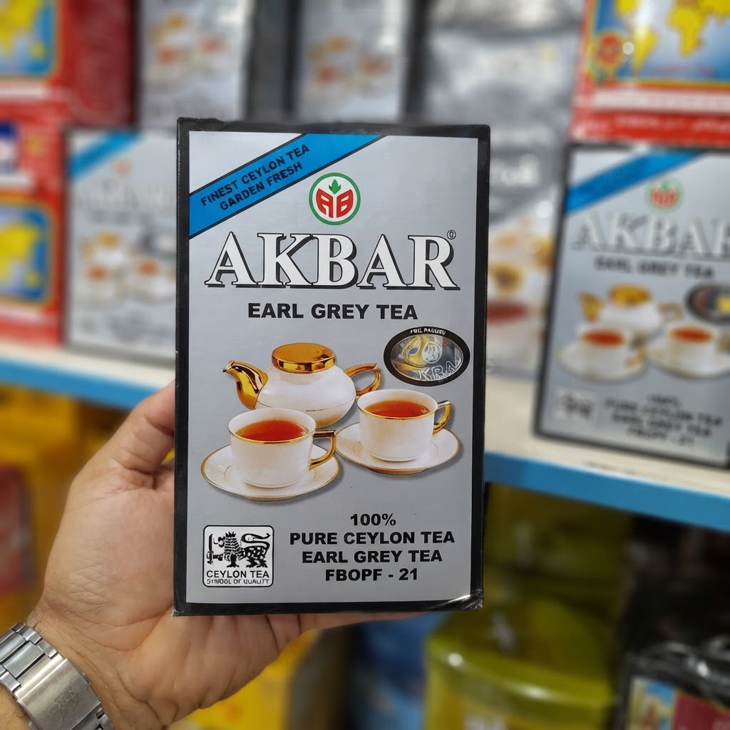 چای  اکبر نقره‌ای ،چای سیلان با عطر ارل گری محصول سریلانکا